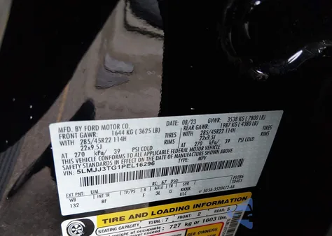 2023 Lincoln Navigator Black Label L из США, поврежденный, VIN 5LMJJ3TG1PEL16296